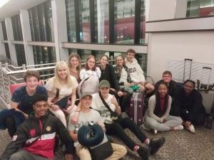 Creston Port Shepstone at the airport en route to Berlin